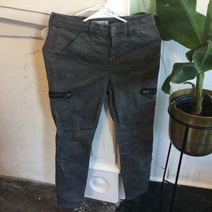 Madewell gray skinny ankle cargo pant